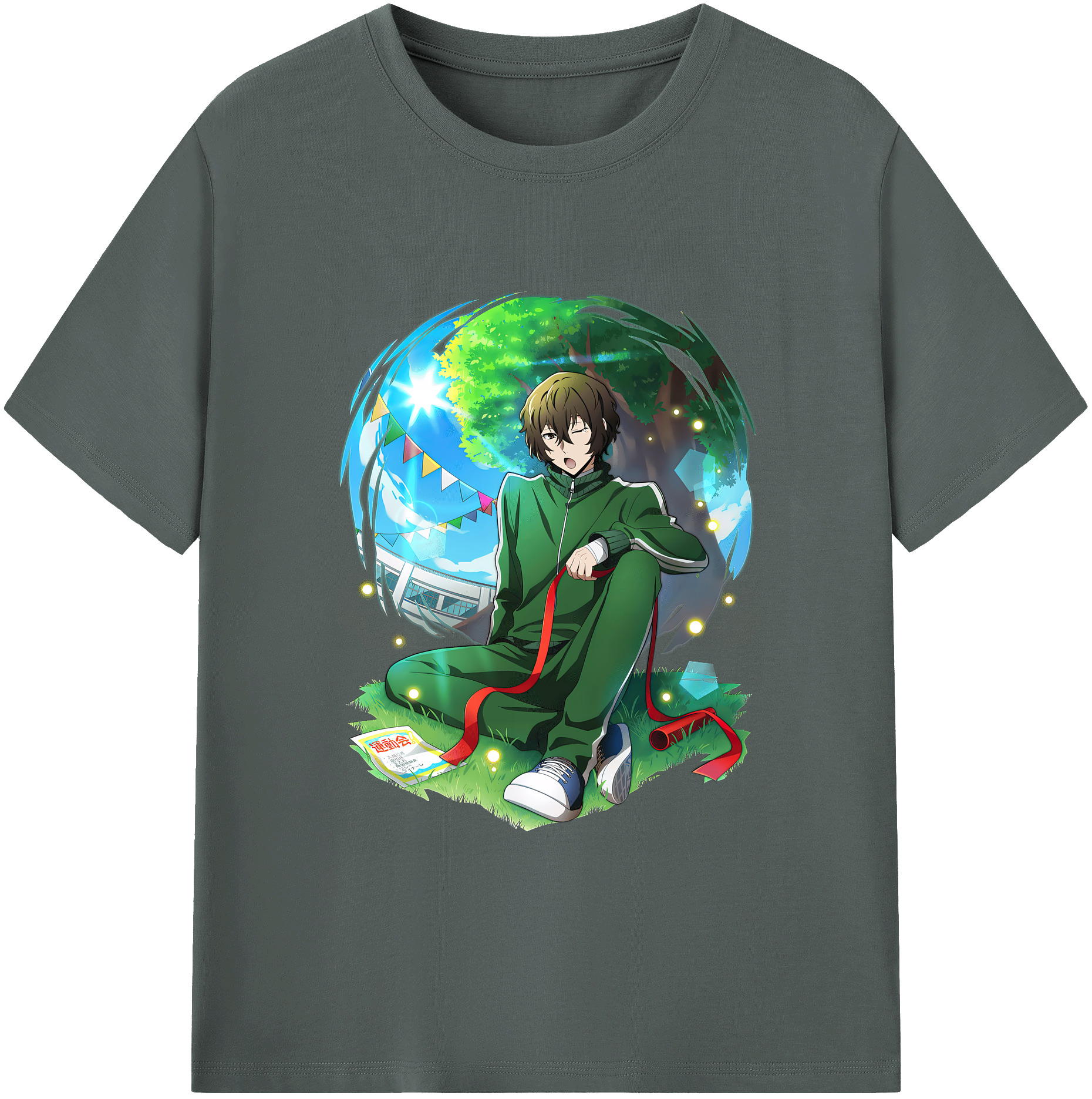 （画像用） 文豪ストレイドッグス Bungo Stray Dogs 綿100％ メンズ半袖Tシャツ｜肌触りやわらか＆通気性
